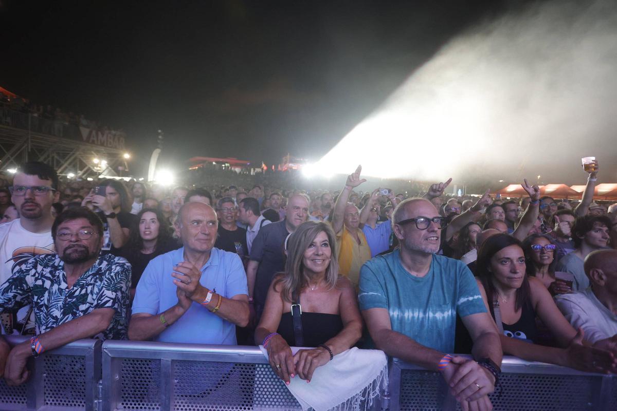 Espectadores en un concierto en la Marina Sur, el año pasado.