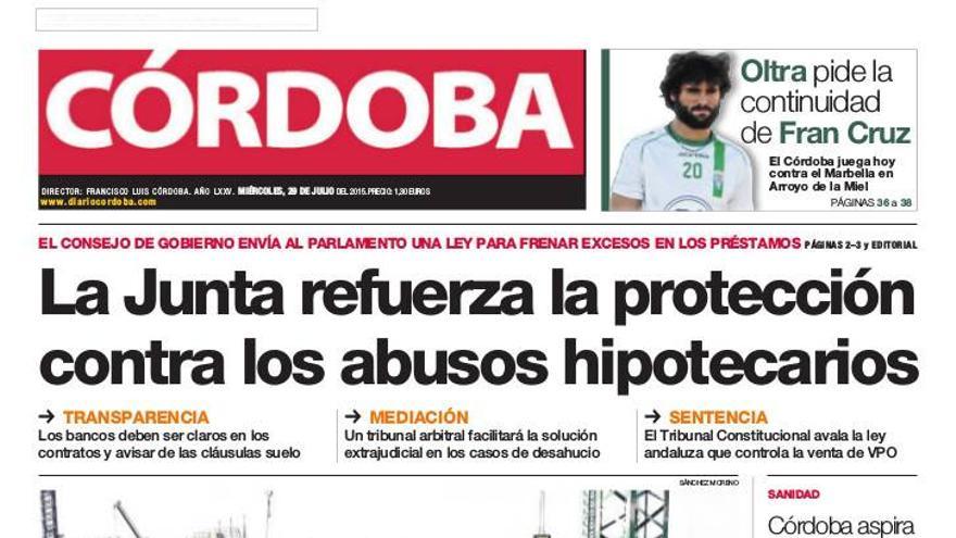 La portada de CÓRDOBA