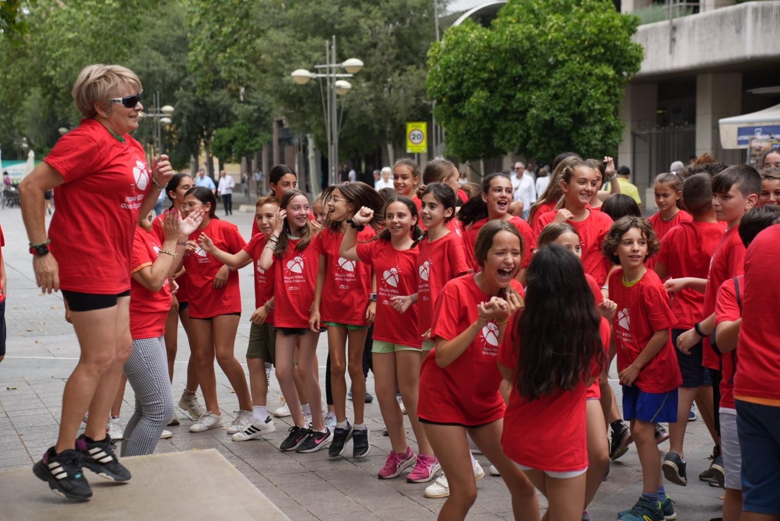 El flahmob por la donación de órganos, en imágenes