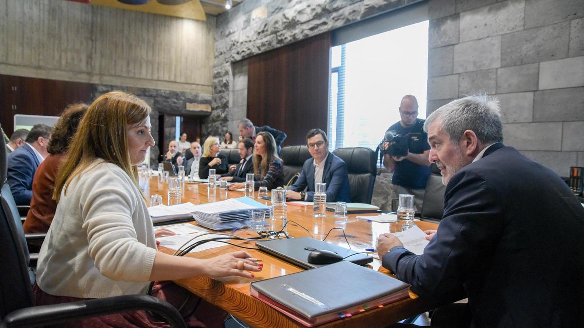 Reunión del Consejo de Gobierno celebrada este miércoles en Santa Cruz de Tenerife.