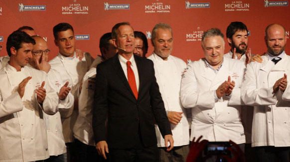 Gala de entrega de las estrellas Michelin en Girona.