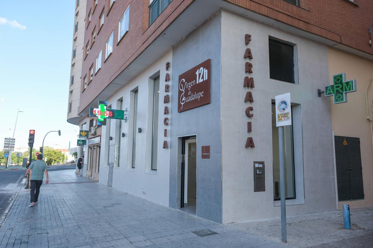 Una farmacia de Badajoz.