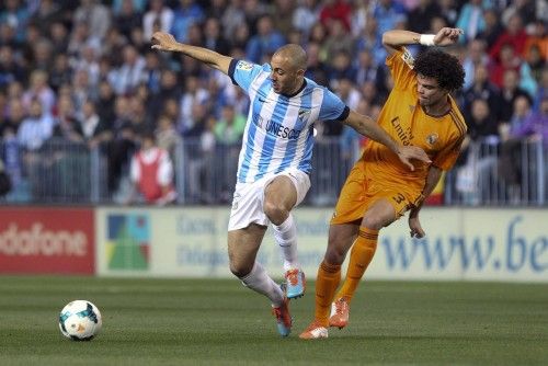 Imágenes del partido en La Rosaleda entre Málaga y Real Madrid.