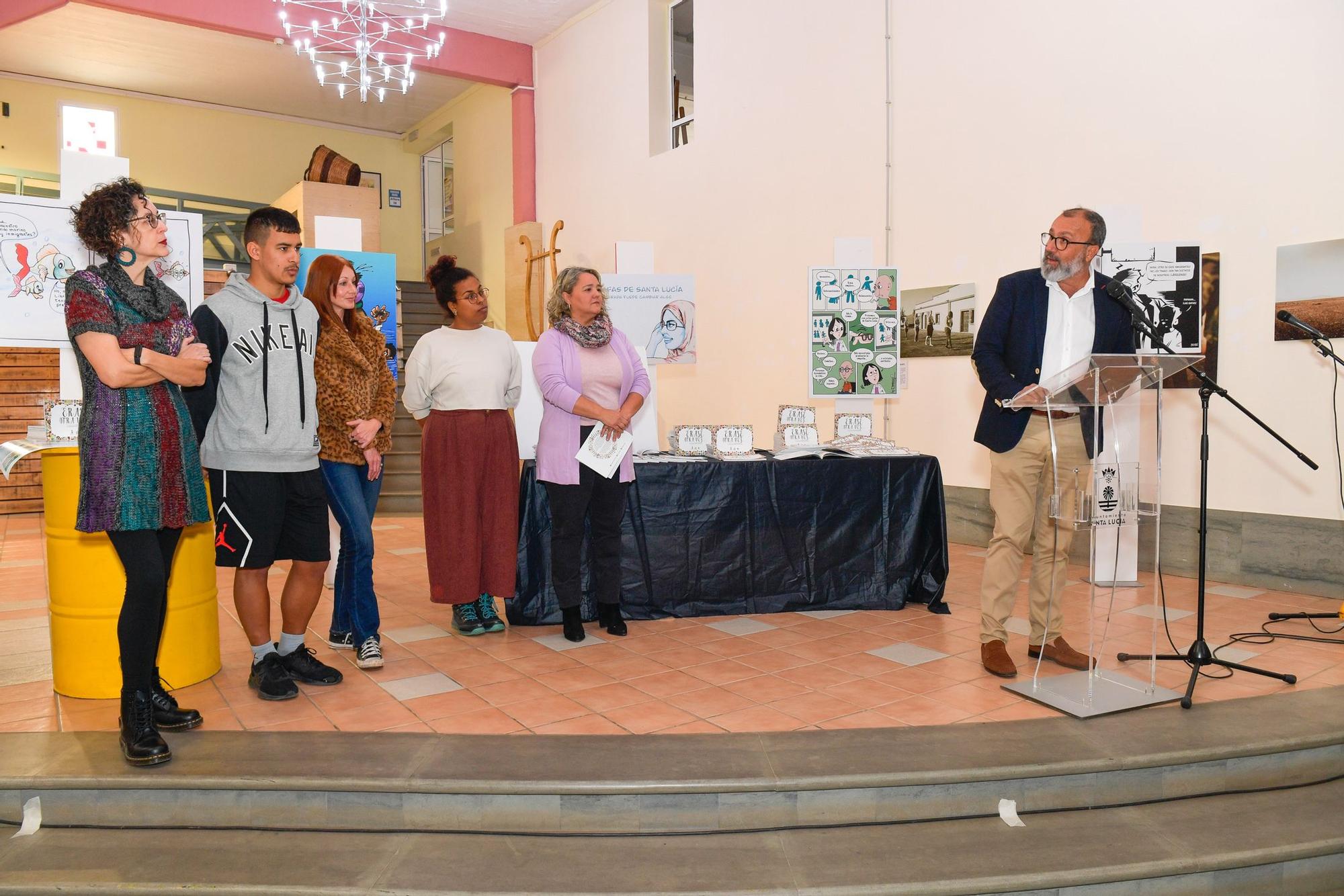 Alumnos de seis centros educativos de Santa Lucía hacen un libro de viñetas