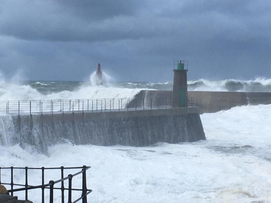 Las imágenes del temporal en Asturias