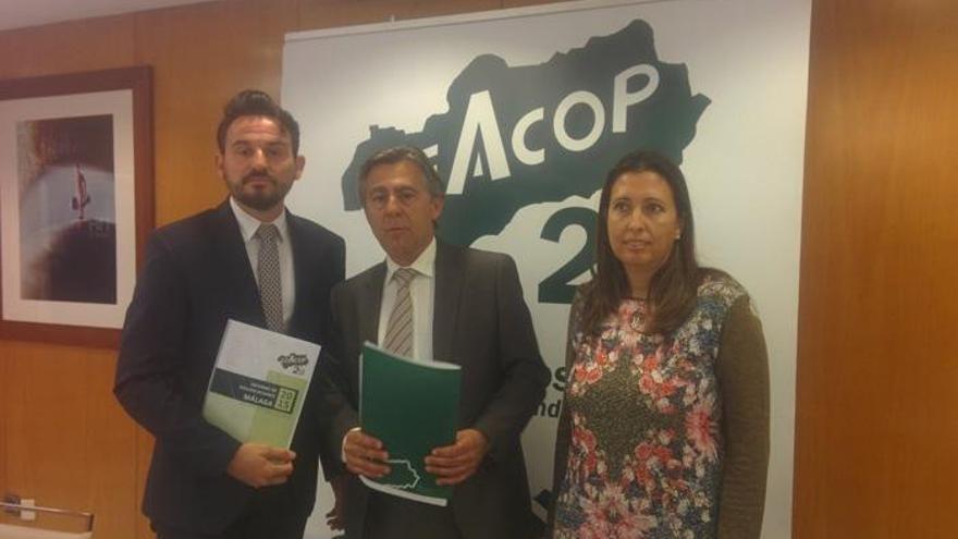 Los responsables de Ceacop, hoy en Málaga.