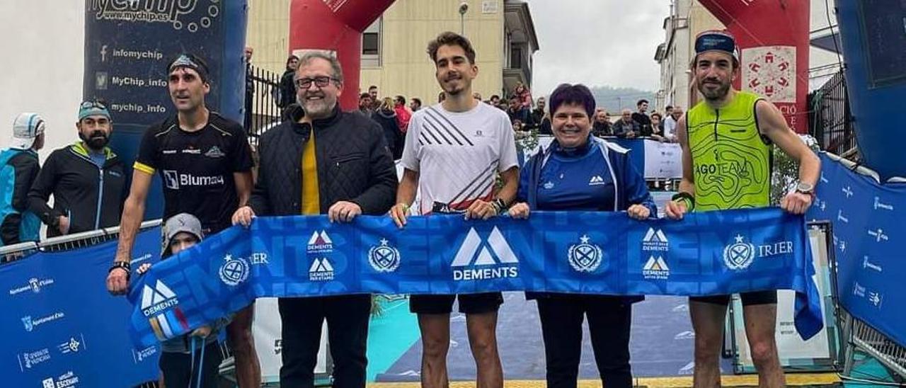 Rodrigo Monasor (1º), Ramón Recatalá (2º) y Fernando Sánchez (3º), podio de la Marató.