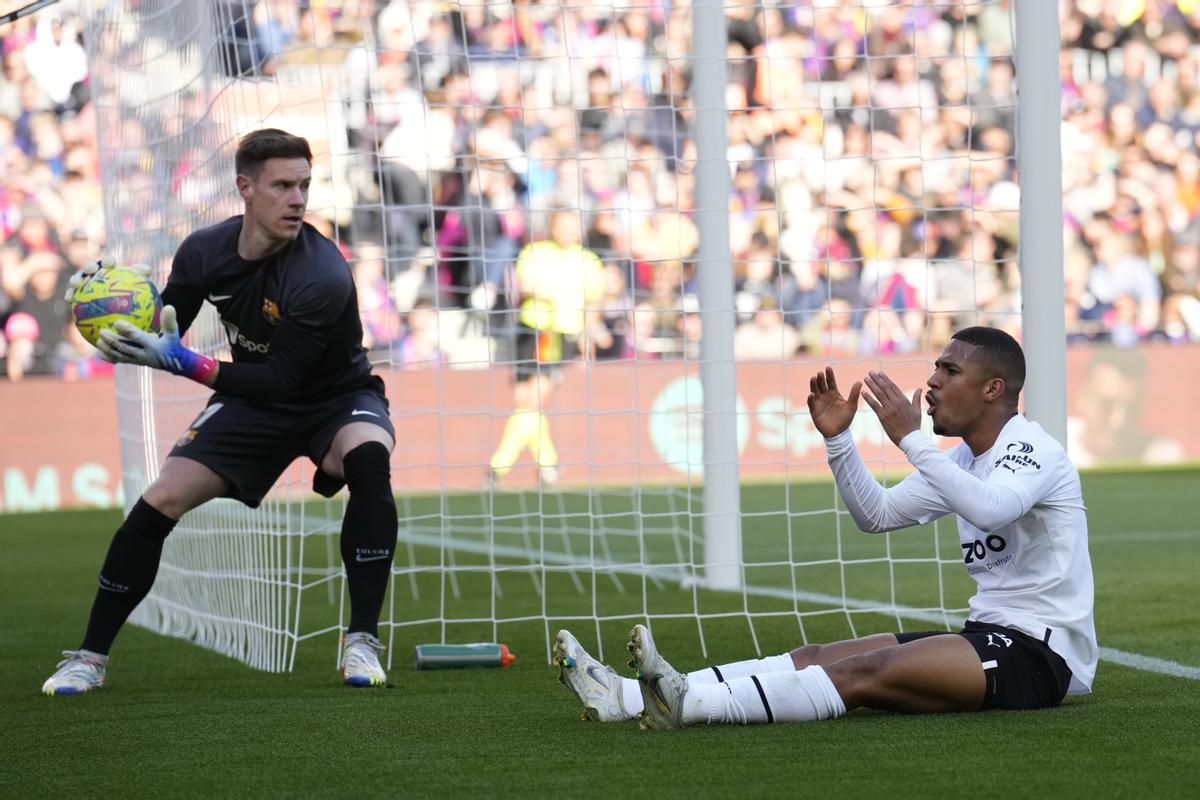 Ter Stegen volvió a dejar la portería a cero