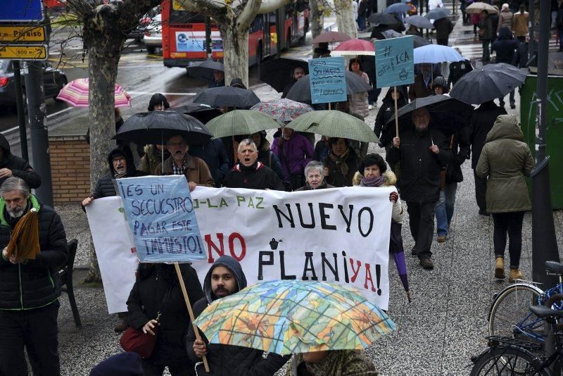 Manifestación contra el ICA en Zaragoza