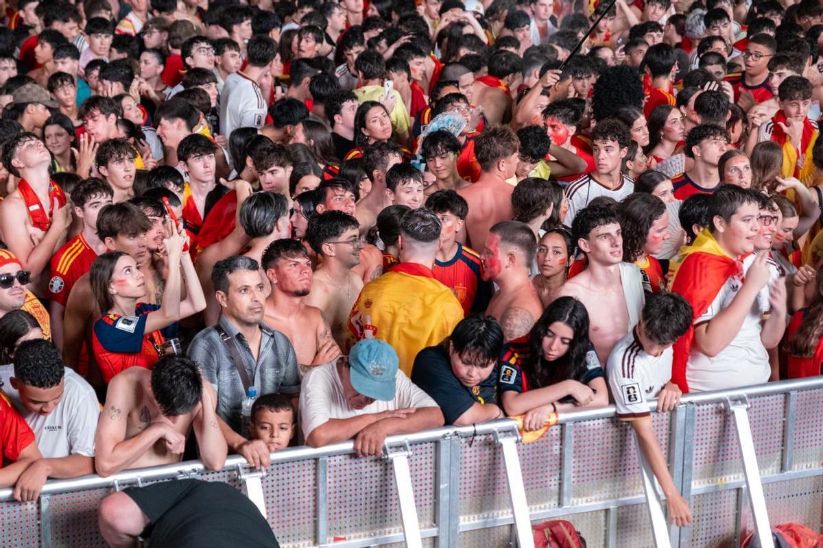 La final del Mundial en Mallorca: La 'fan zone' de España en Son Fusteret