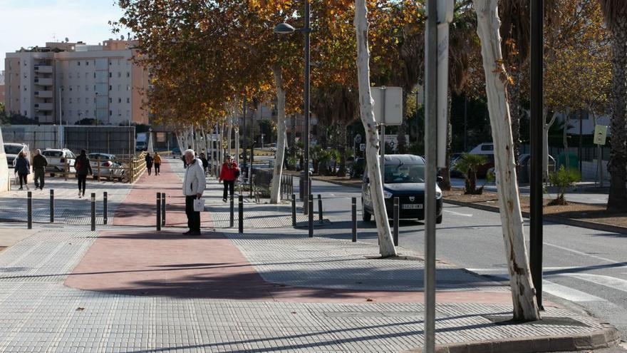 Denuncian que las obras de un carril bici de Ibiza acaban con las señalizaciones para personas ciegas