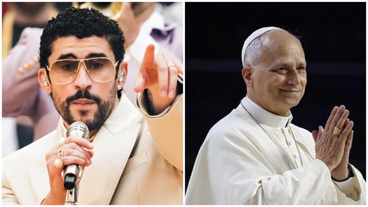 Bad Bunny y el papa mantuvieron un encuentro en Madrid.
