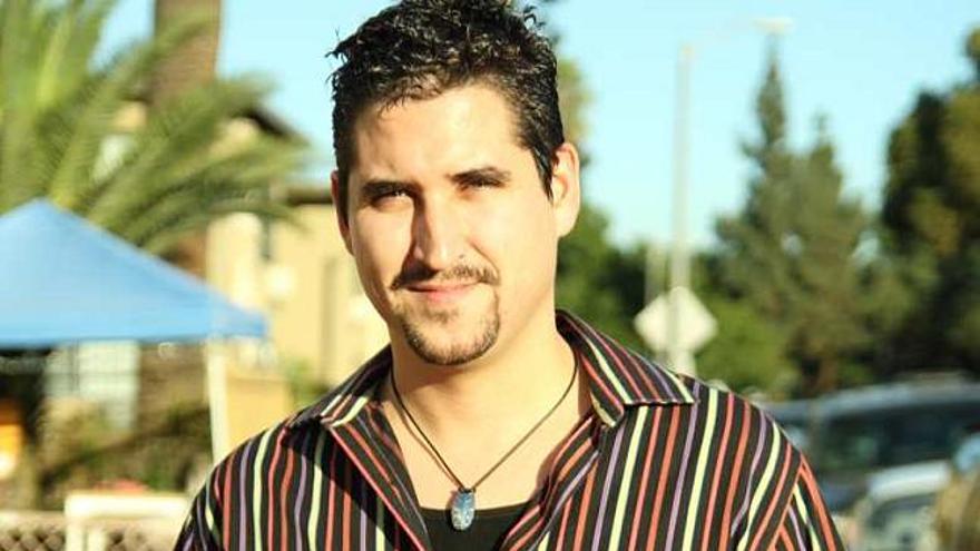 El músico alicantino Óscar Navarro, en Los Ángeles