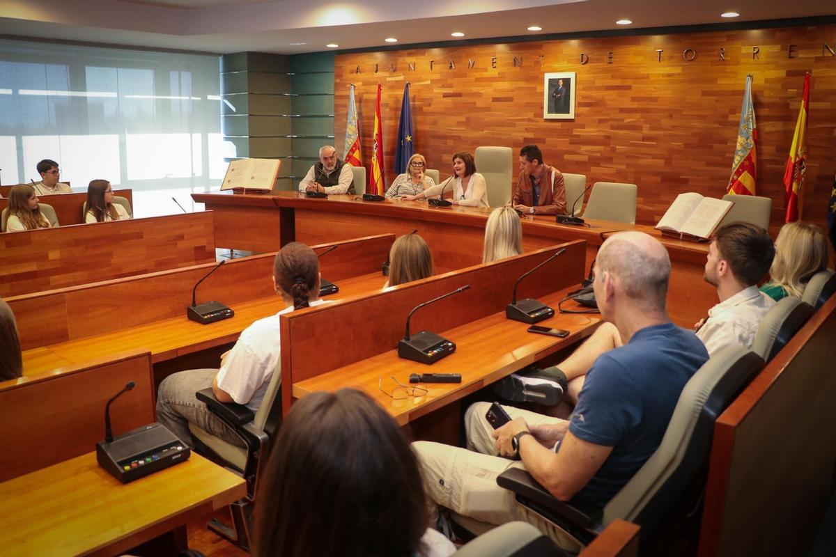 Recepción en el ayuntamiento de Torrent.