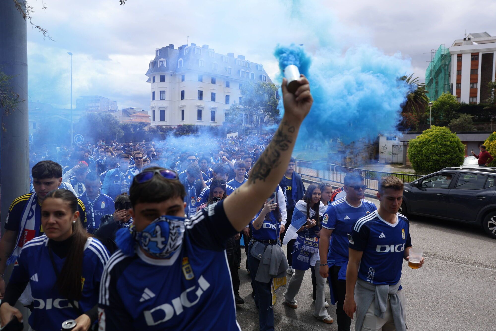 Así fue el partido entre el Real Oviedo y el Racing de Santander