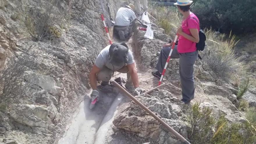 El MARQ saca a la luz los restos del acueducto romano que llevaba agua desde Tibi a Alicante