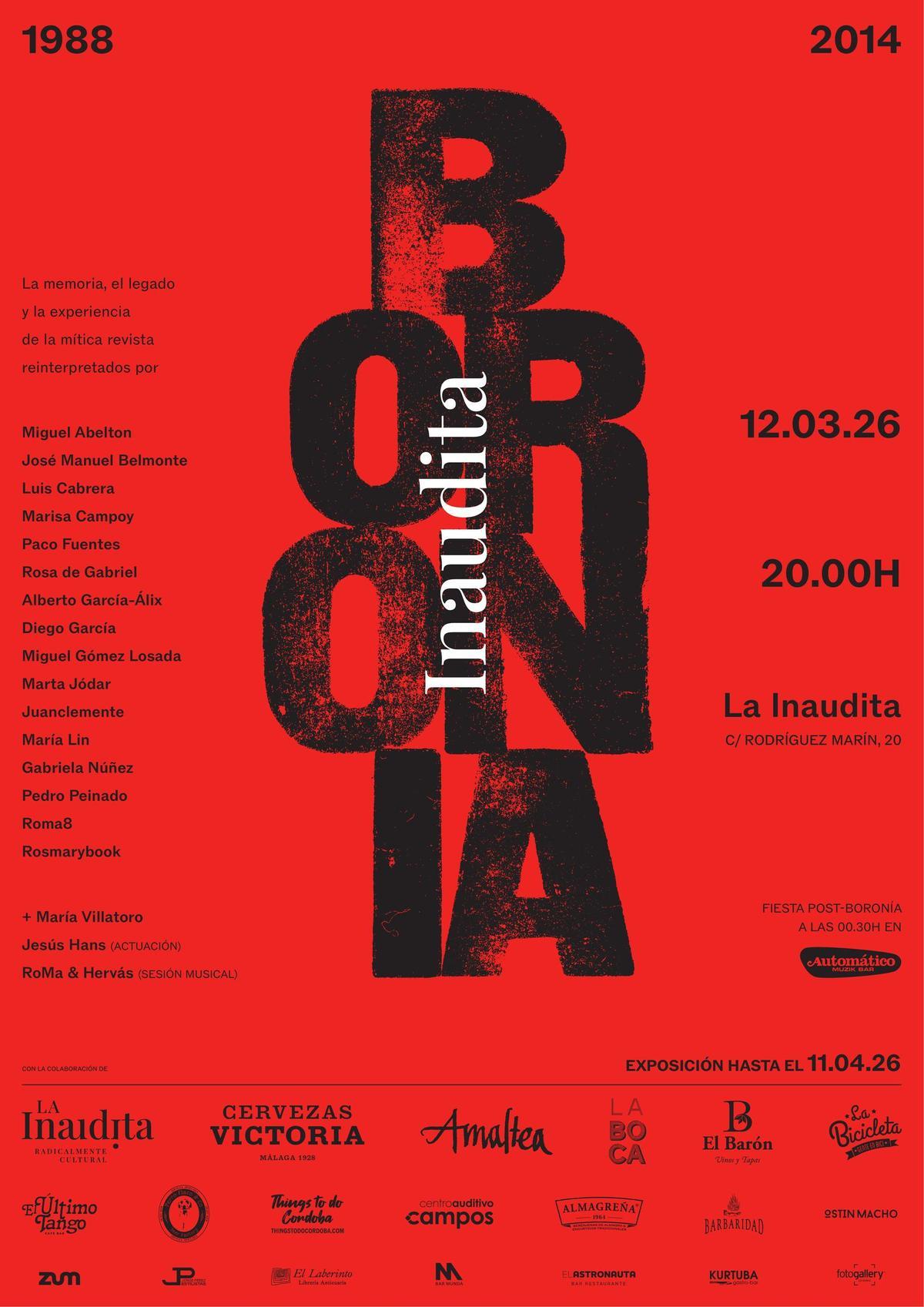 Cartel de Boronía Inaudita