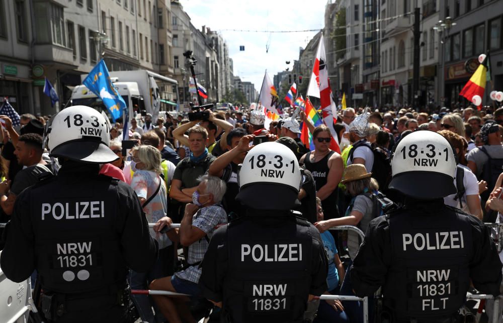 Protesta en Berlín por las medidas anticovid