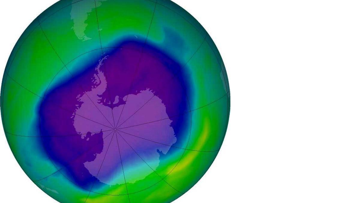 Agujero de la capa de ozono en la Antártida