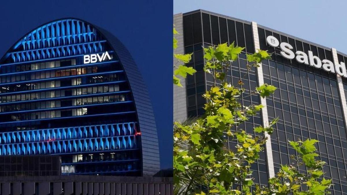 Sede de BBVA y Banco Sabadell.