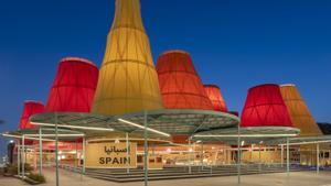 Imagen exterior del pabellón de España en la expo de Dubai.