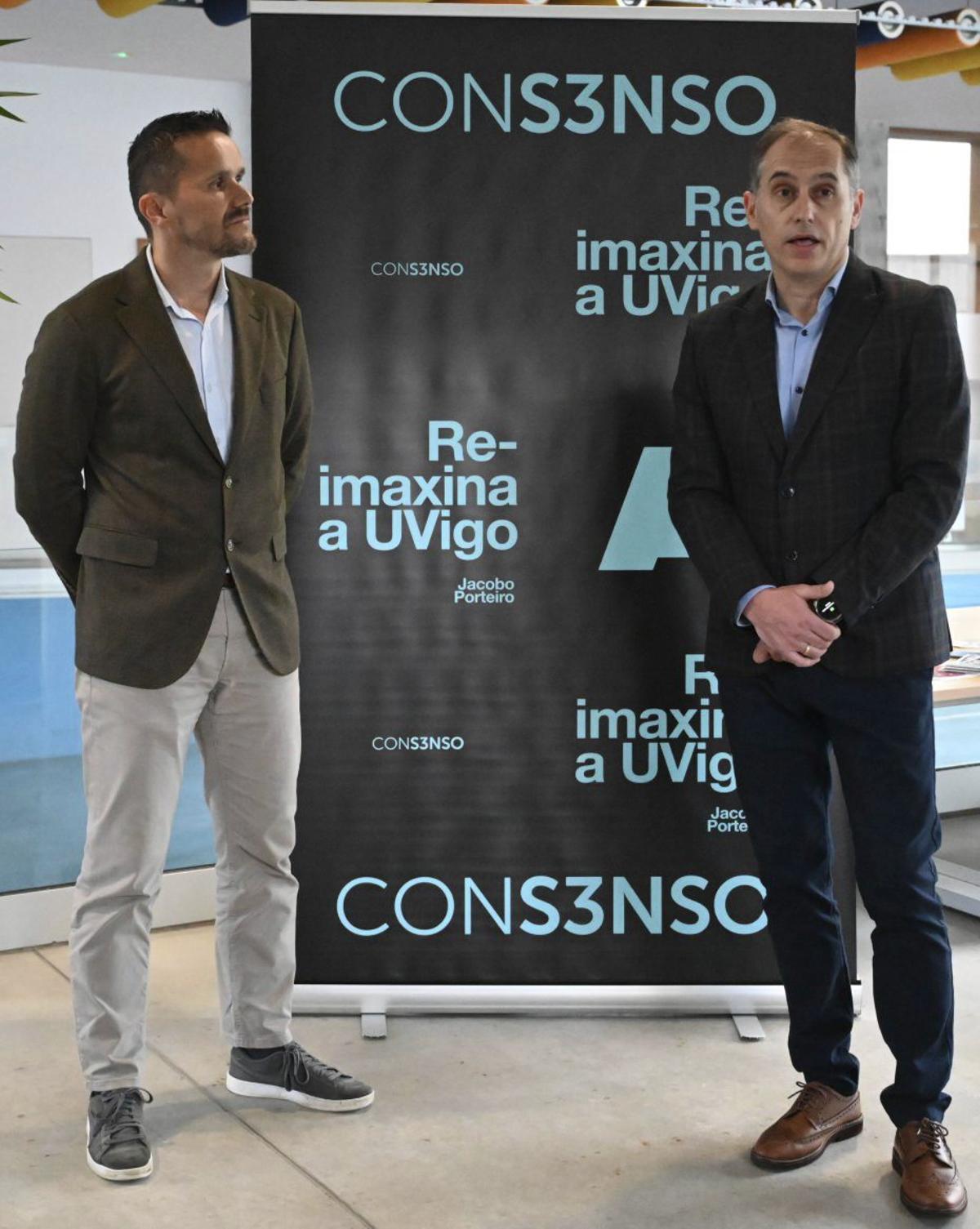 Jacobo Porteiro junto a José María Cancela. | RAFA VÁZQUEZ
