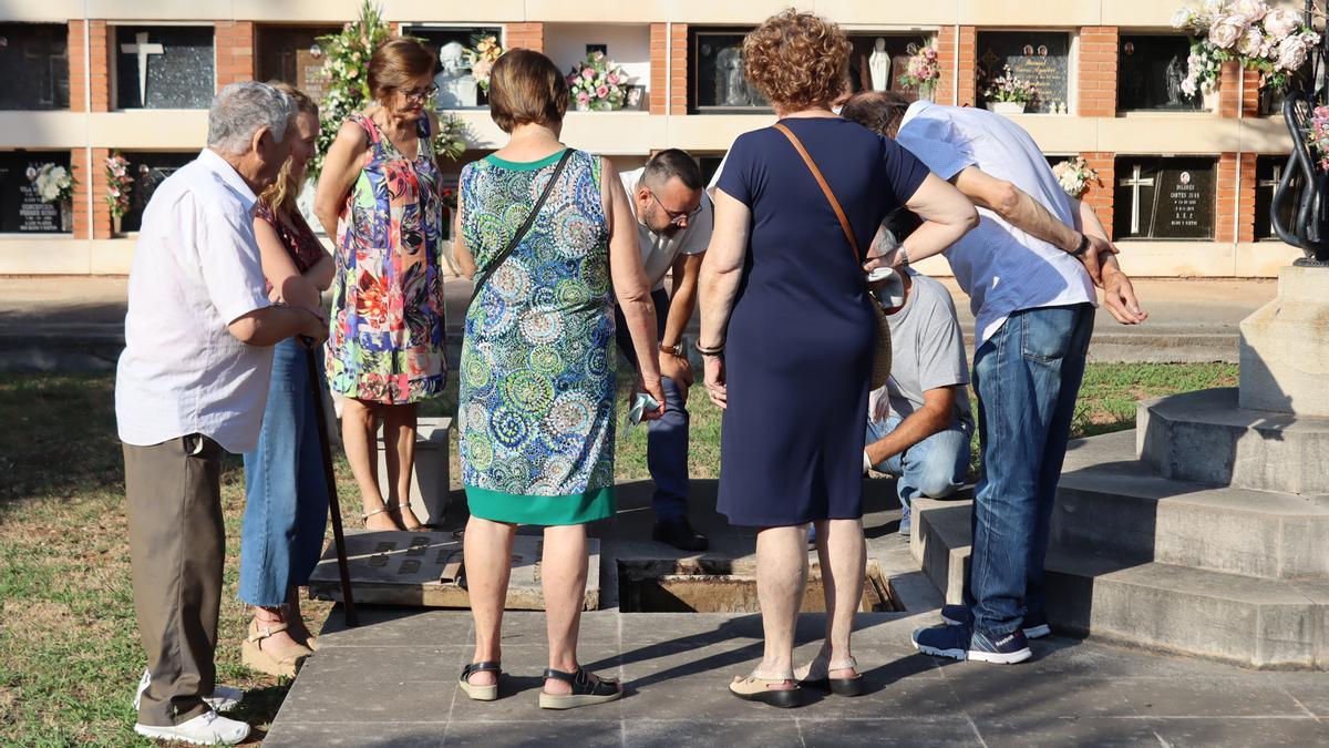 Este jueves inspeccionaron de forma visual el estado de conservación de los restos.