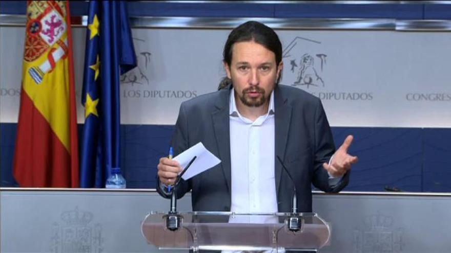 Pablo Iglesias: "Esperamos que el PSOE termine haciendo una oposición parecida a la nuestra"