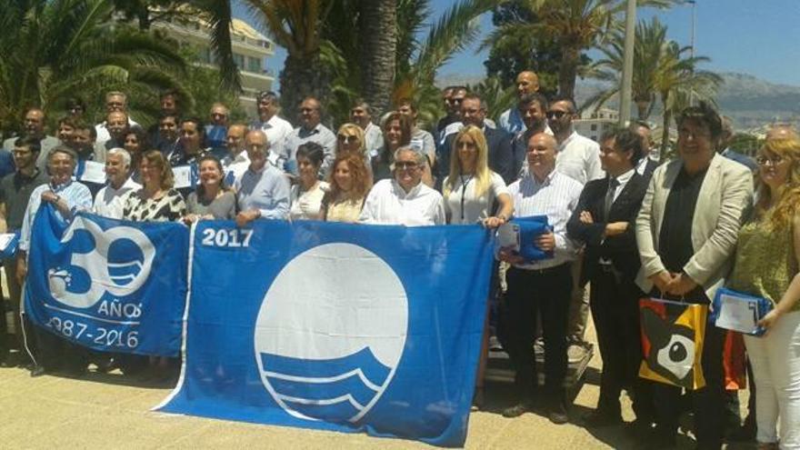 Entrega de las banderas azules en Altea