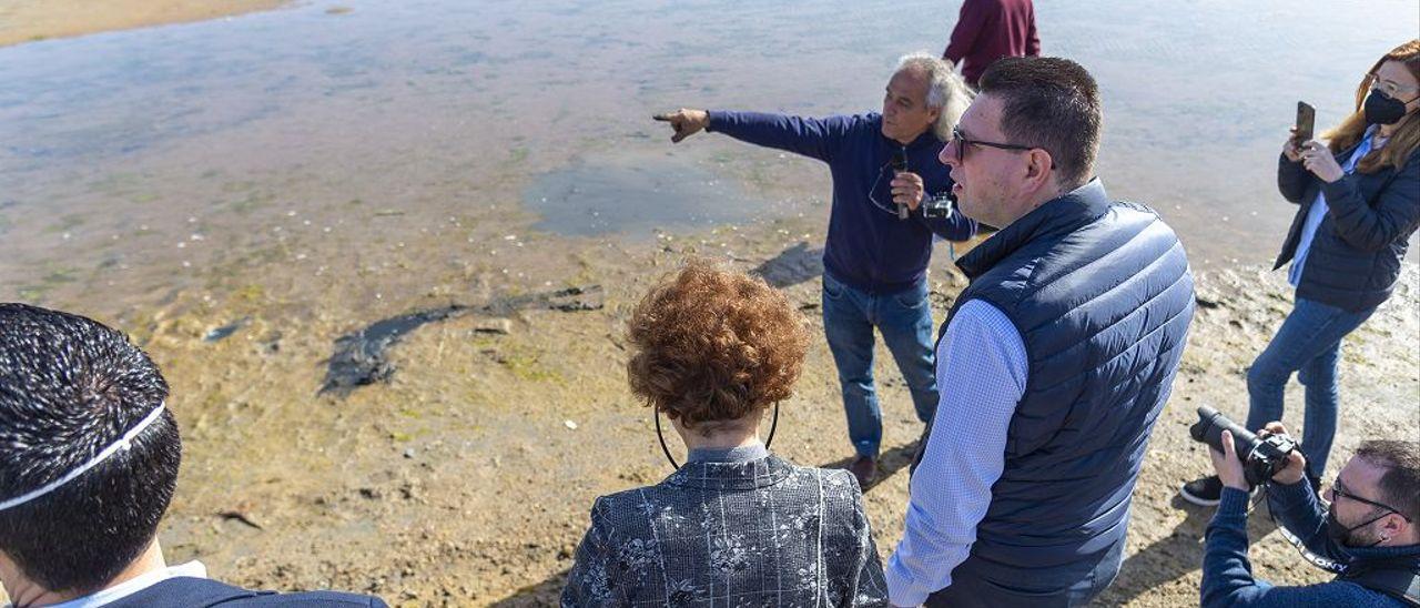 Visita de eurodiputados al Mar Menor.