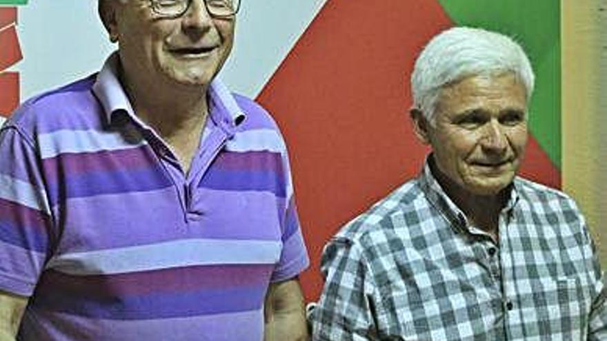 Manuel Hernández y José Luis Ferrero, durante la comparecencia.