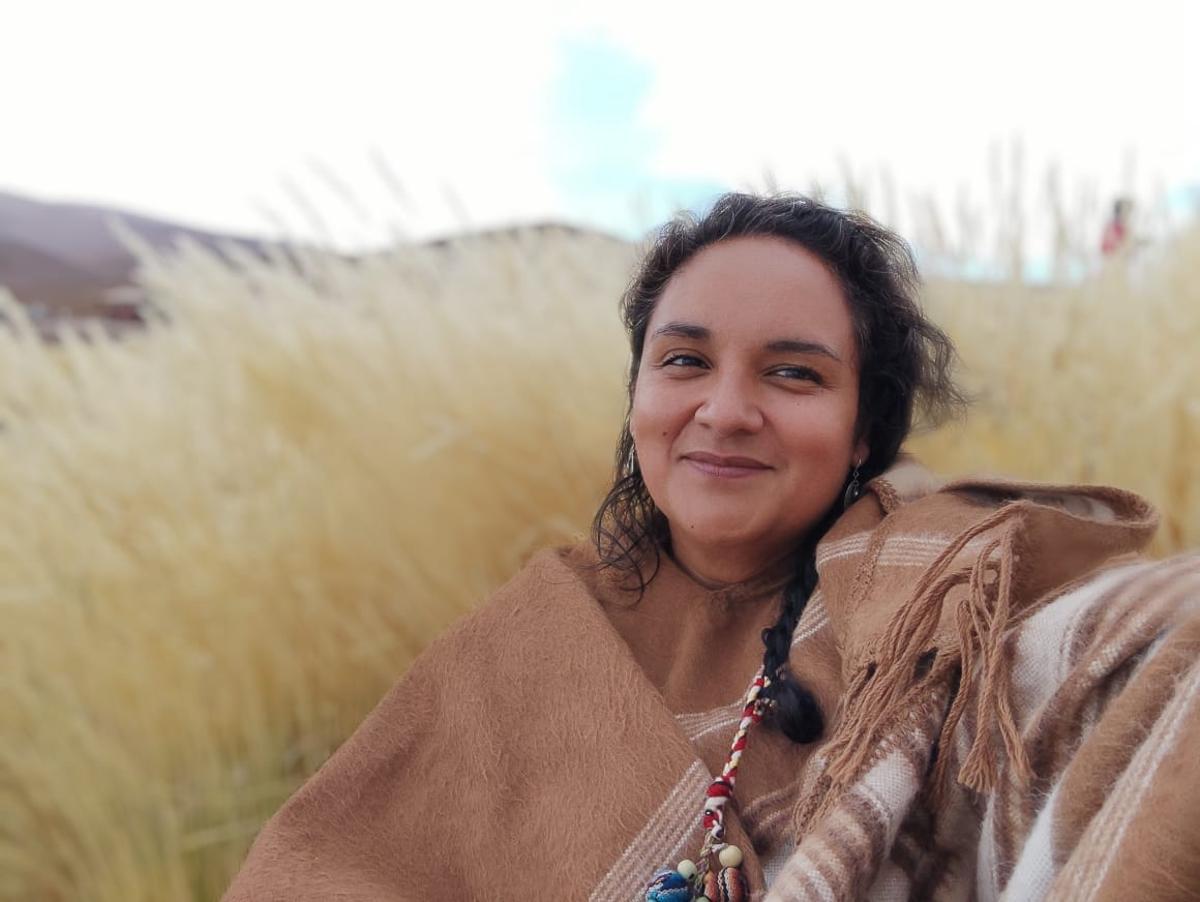 La presidenta del Consejo Nacional del pueblo kolla, Cindy Quevedo Monardes.