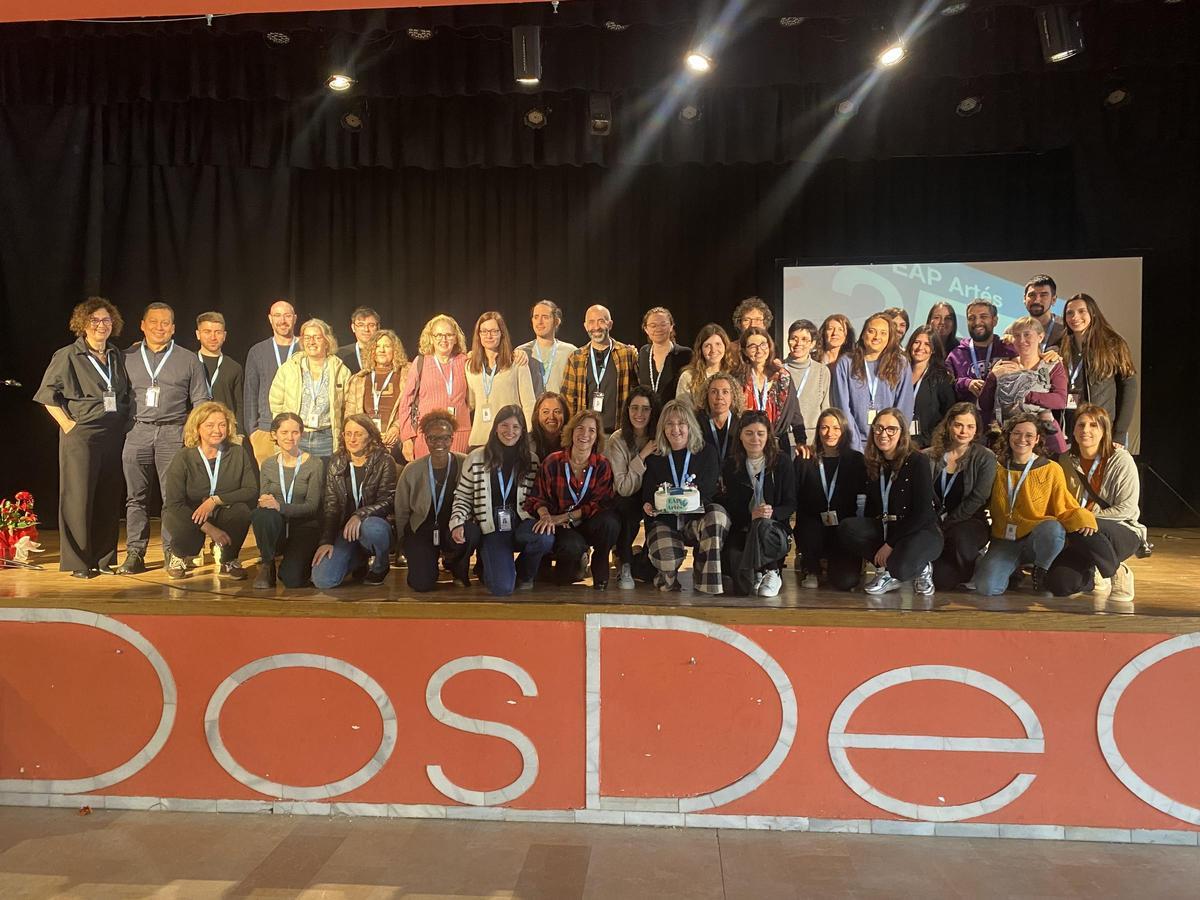 Foto de grup de treballadors de l'AEP Artés