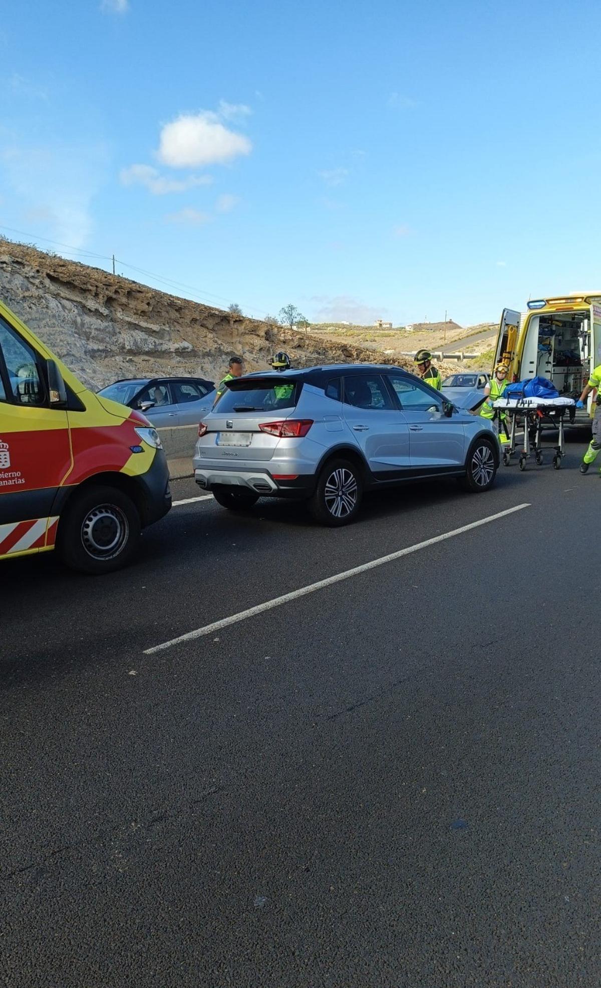 Accidente en la TF-1.