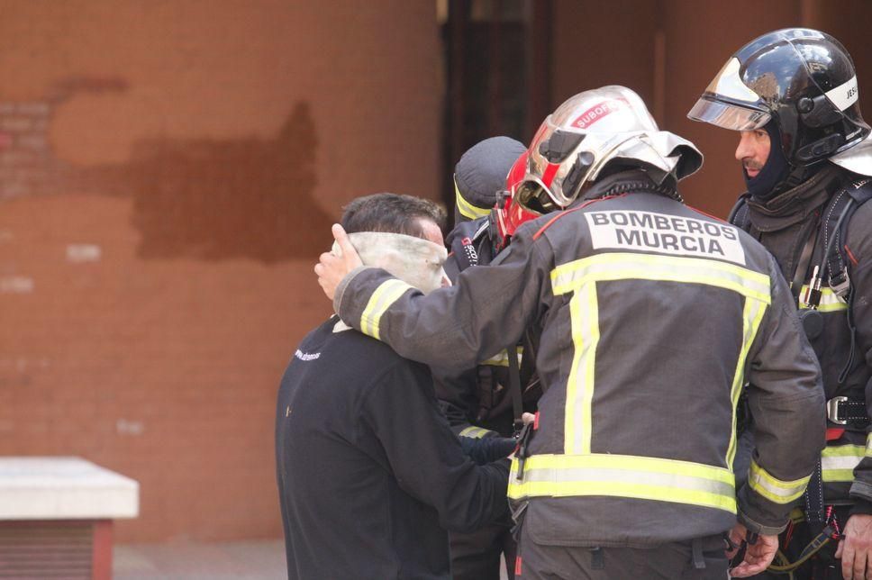 Incendio en una casa en San Antón