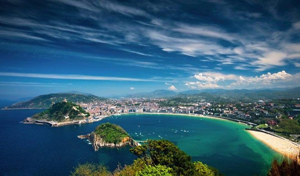 Vista de la bahía de San Sebastián.