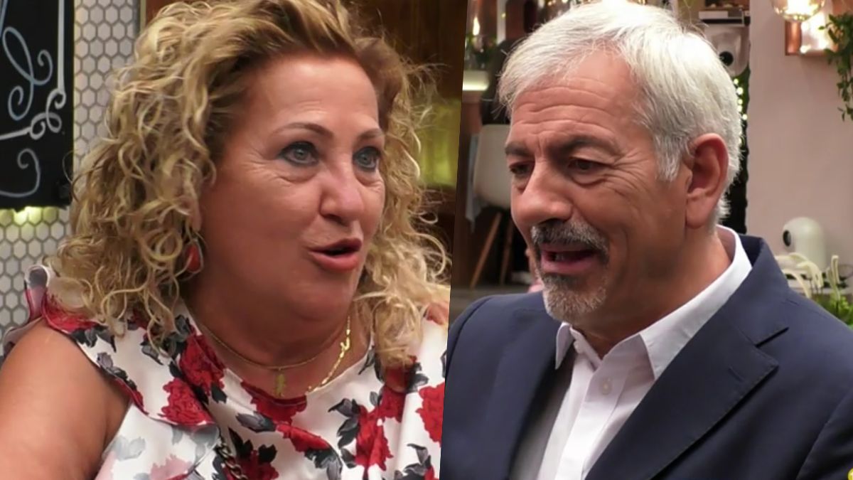 María Luisa y Carlos Sobera en 'First Dates'