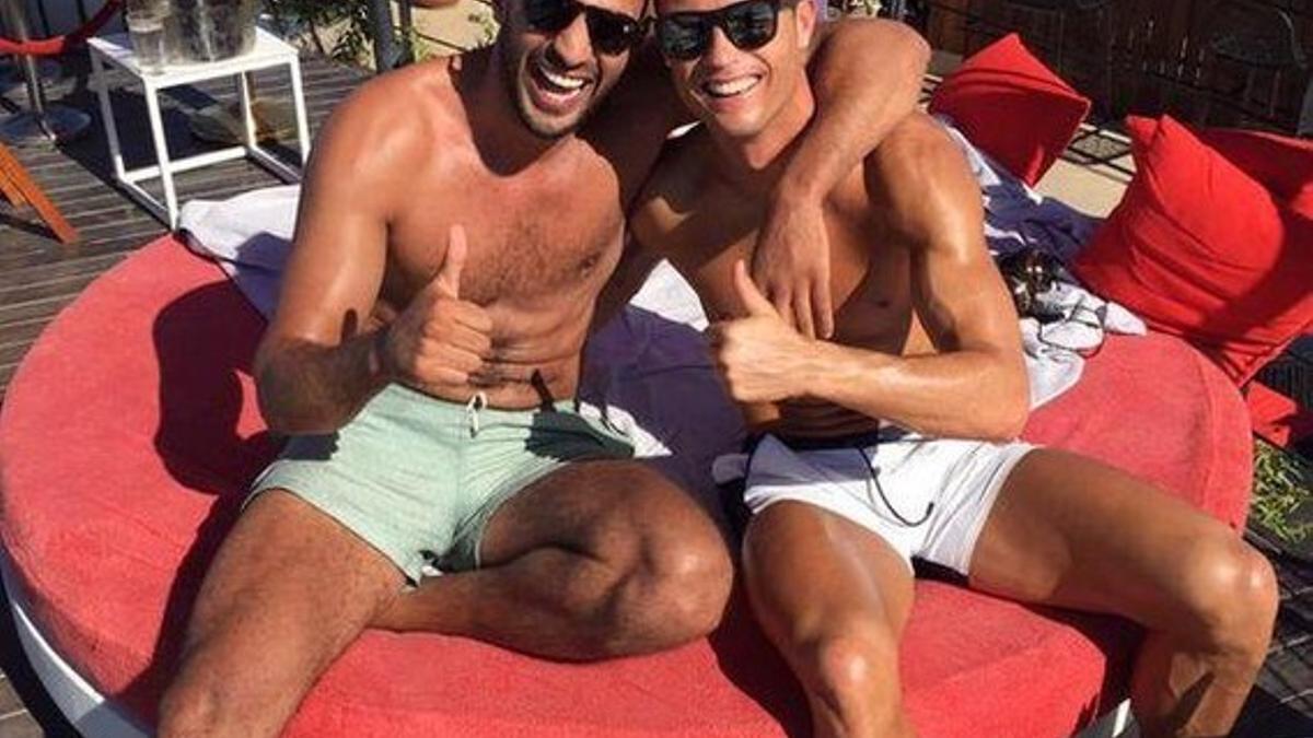 Cristiano Ronaldo con su amigo marroquí