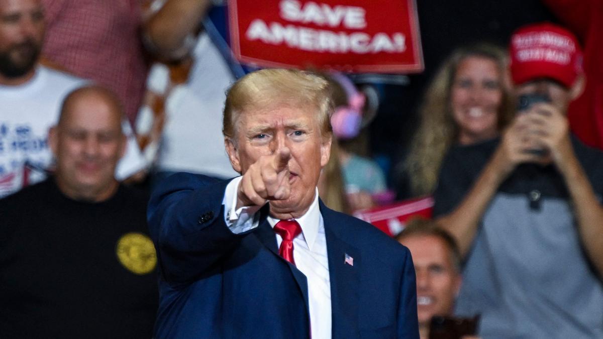 El expresidente Donald Trump, durante un mitin en apoyo de Doug Mastriano, candidato a gobernador de Pensilvania, el pasado 3 de septiembre.