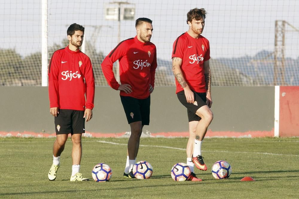 Entrenamiento del Sporting de Gijón