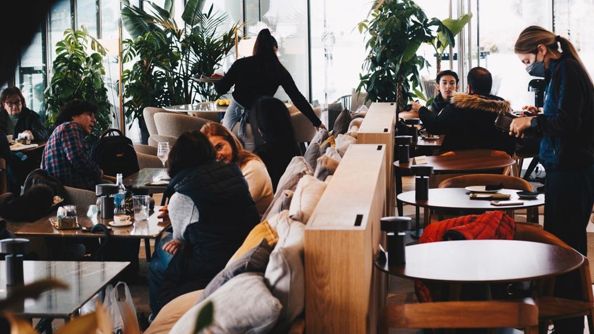 Cafetería del Centro Botín en la capital cántabra.