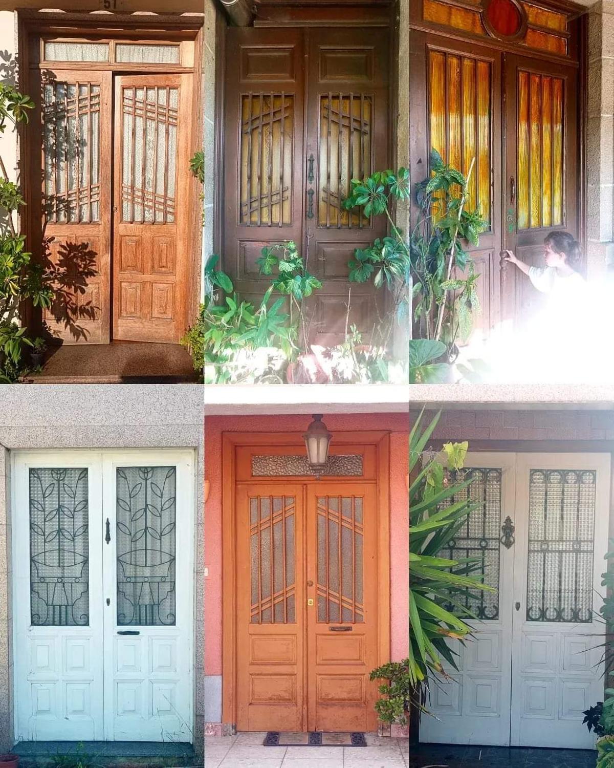 PUERTAS DEL CARPINTERO JOSÉ MÍGUEZ EN CESANTES Y REDONDELA