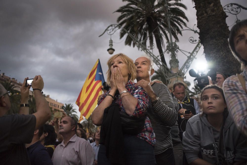 Decepción en los rostros de los independentistas