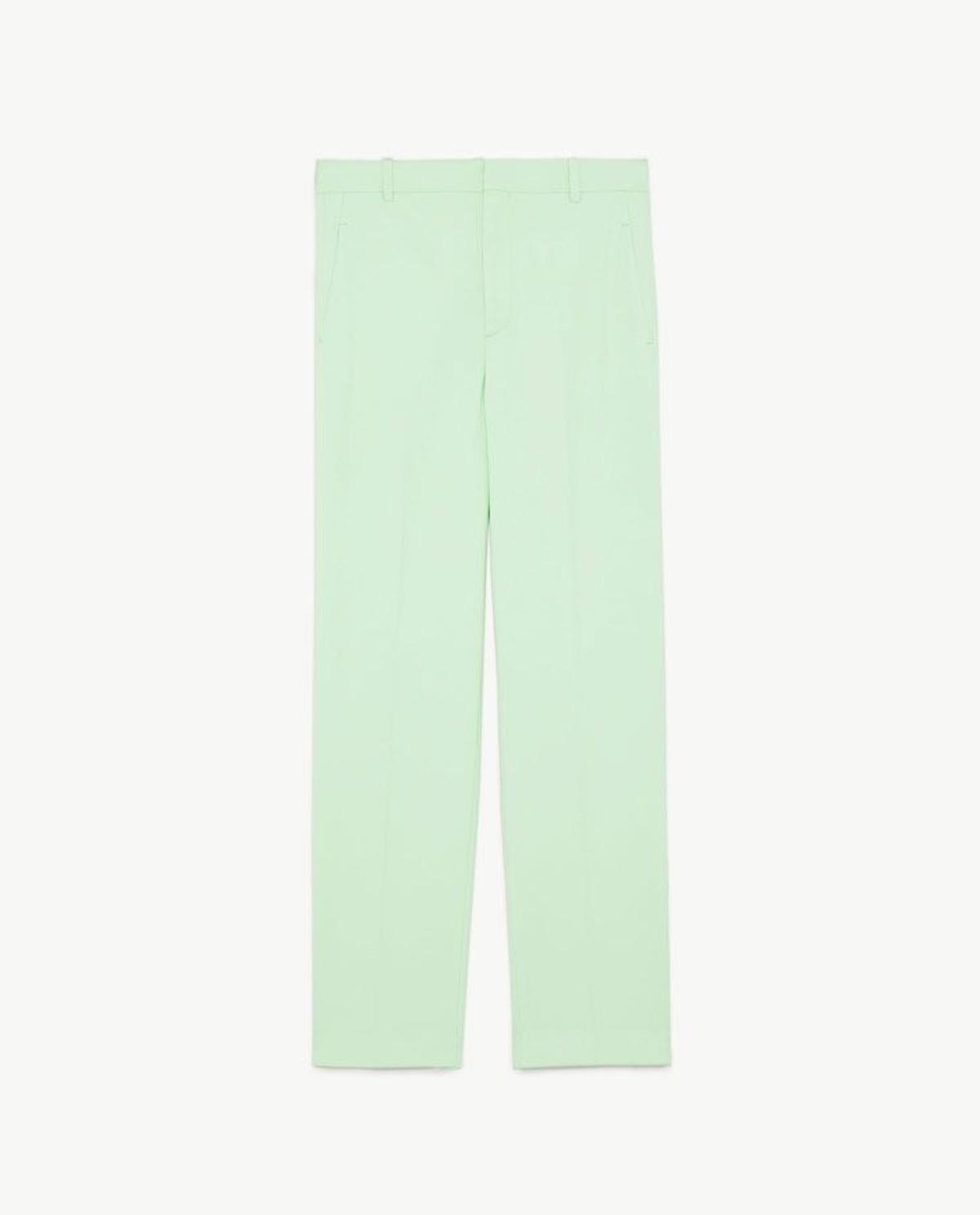 Trajes de Zara en colores pastel: pantalón verde agua