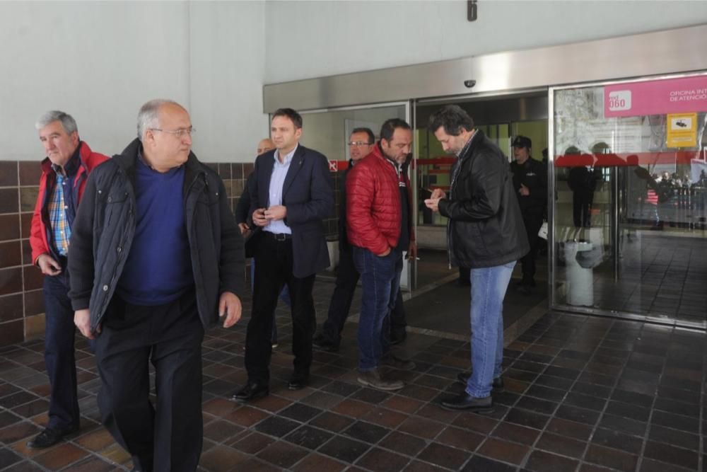 Manifestación en Murcia de los agricultores