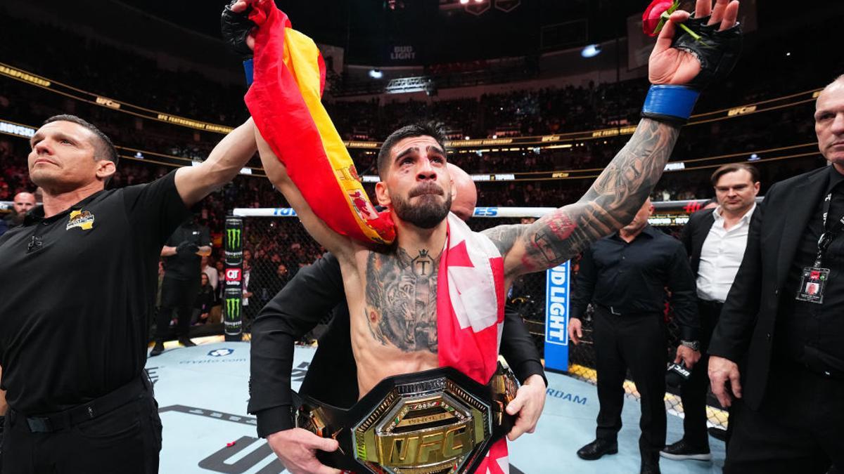 Ilia Topuria noquea a Volkanovski y se convierte en el primer campeón español de la UFC