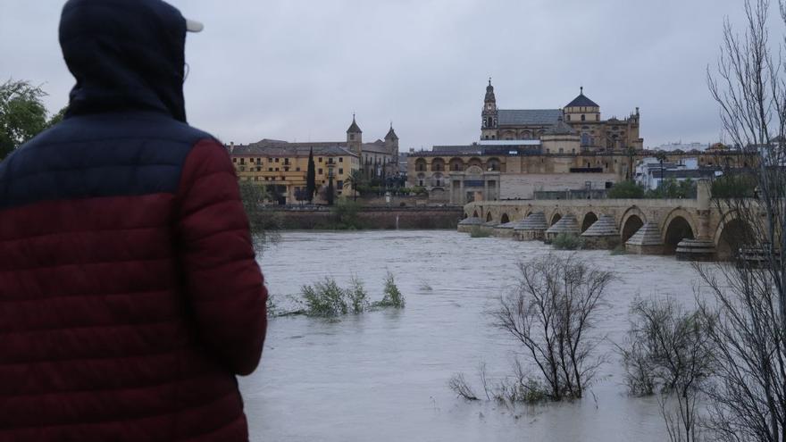 El río Guadalquivir se desborda a su paso por Córdoba
