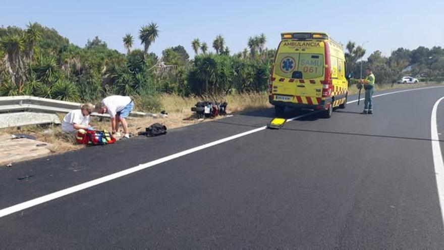 Muere en Son Espases un motorista de 71 años que sufrió un accidente en Consell