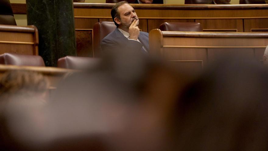 El exministro de Transportes, José Luis Ábalos, durante el pleno del Congreso de esta semana.