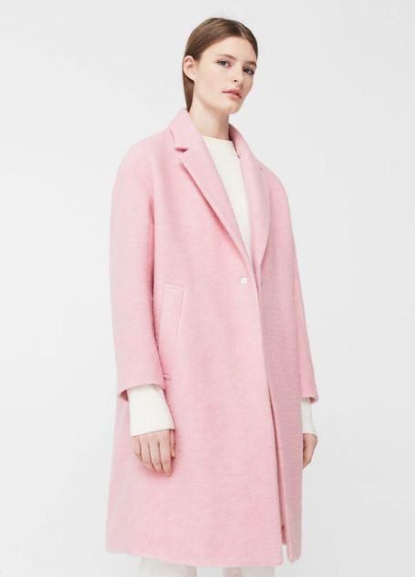 Tendencia 'pink', abrigo de lana de Mango (49,99€)